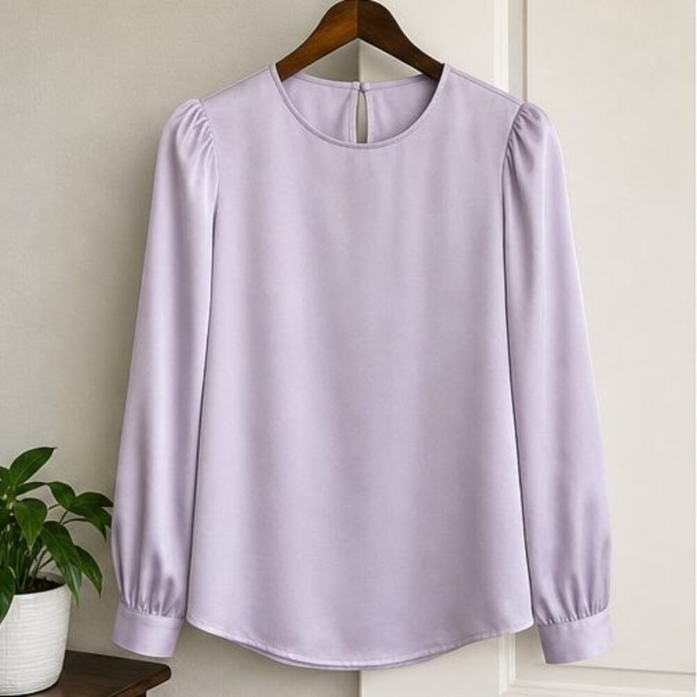 Lilac Puff Sleeve Top